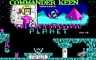Commander Keen Confronts the Commandeered Planet.png